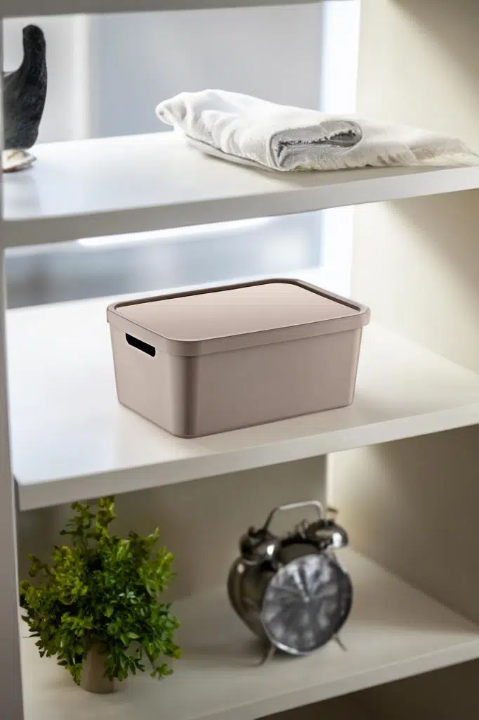 Smartware Stafi Çok Amaçlı Kapaklı Kutu 4,5 LT - BEJ