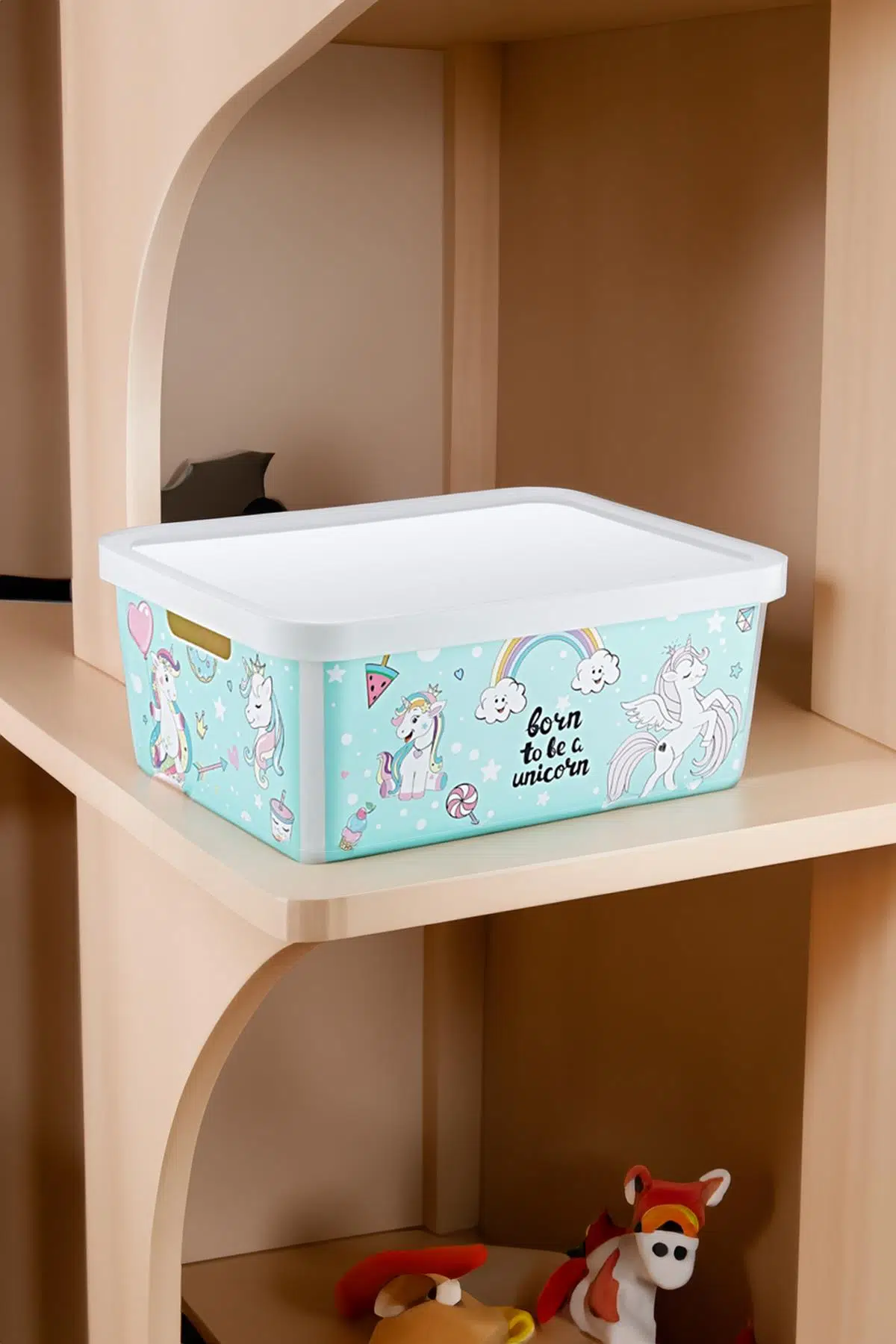 Smartware Stafi Desenli Çok Amaçlı Kapaklı Kutu 12 LT - UNİCORN