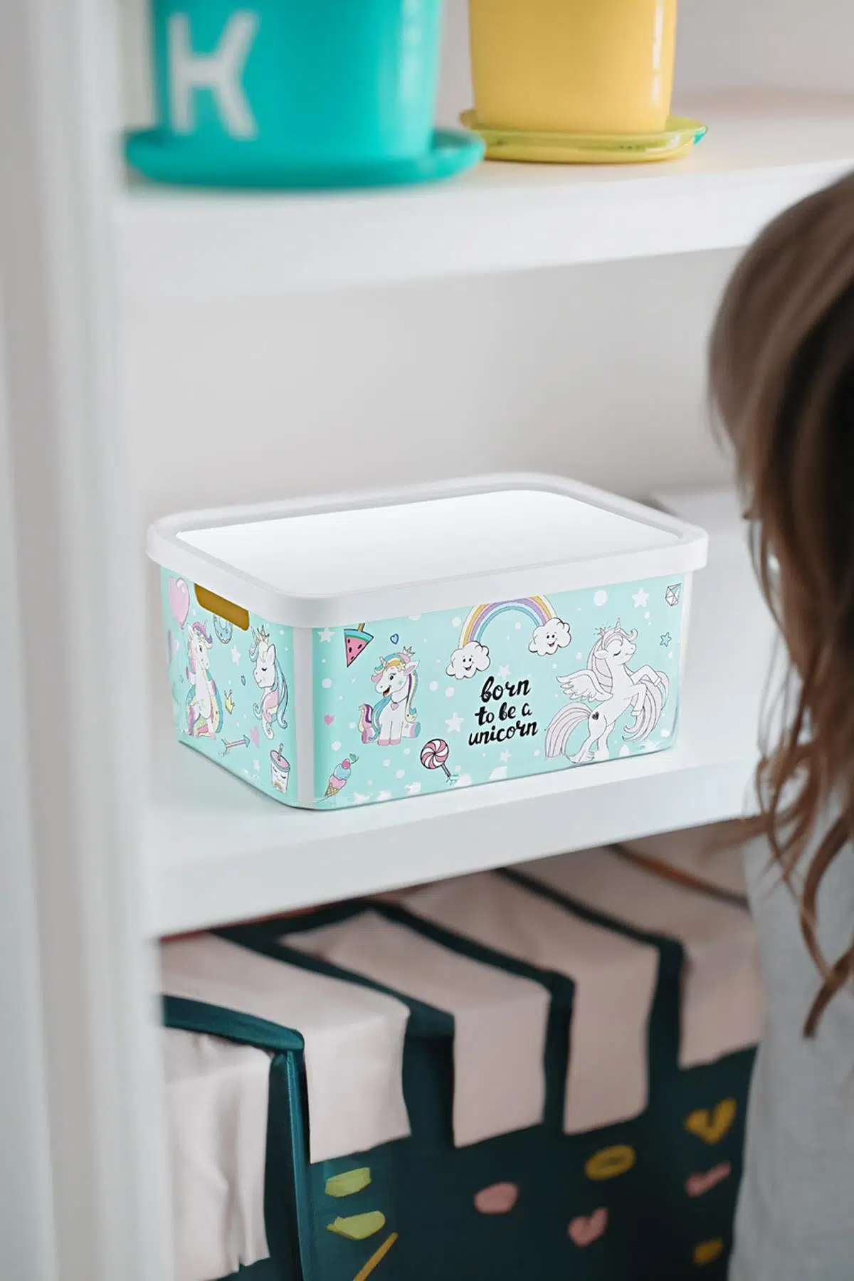 Smartware Stafi Desenli Çok Amaçlı Kapaklı Kutu 4,5 LT - UNİCORN