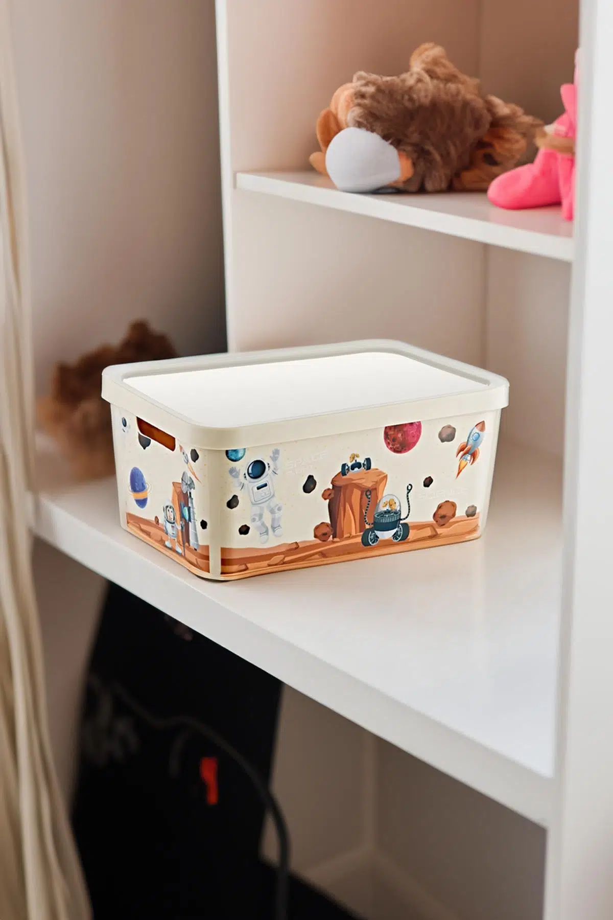 Smartware Stafi Desenli Çok Amaçlı Kapaklı Kutu 4,5 LT - SPACE