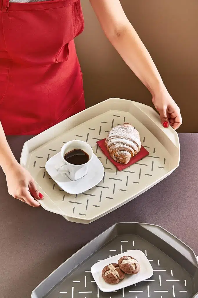 Smartware Tara Kaydırmaz Tepsi - LATTE