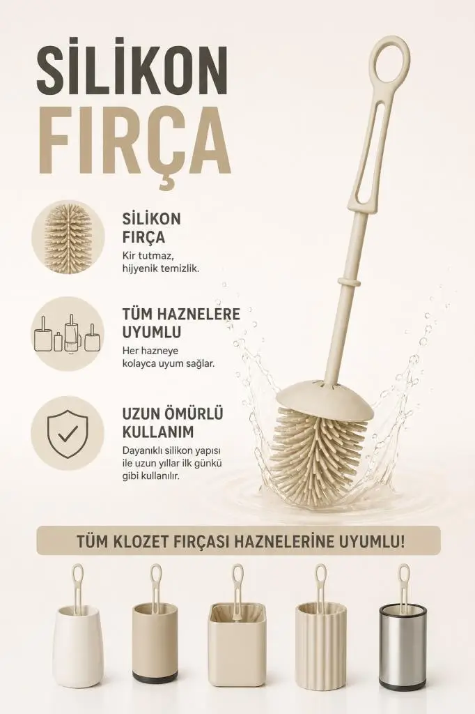 Smartware Tekli Silikon Fırça - LATTE