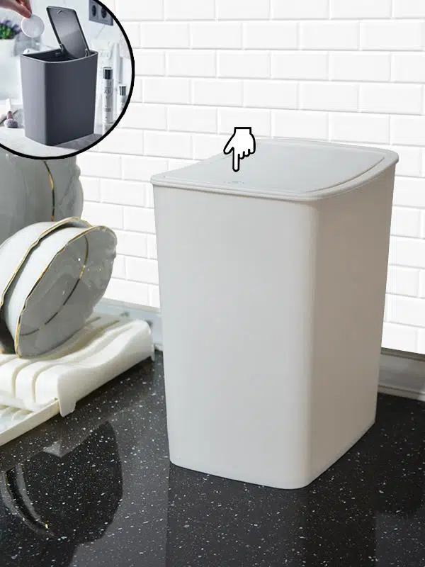 Smartware Touch Çöp Kovası 4 LT - BEYAZ