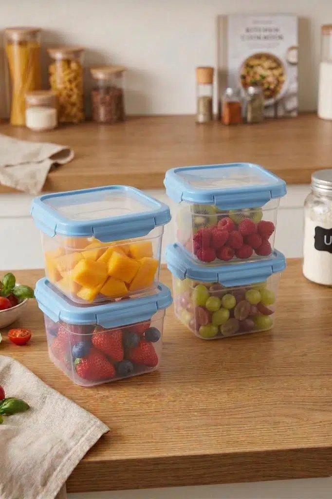 Smatware 4'Lü Set Loxo Sızdırmaz Saklama Kabı 1000 ML - MAVİ