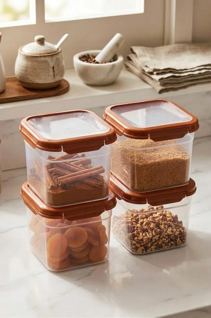 Smatware 4'Lü Set Loxo Sızdırmaz Saklama Kabı 1500 ML - TURUNCU