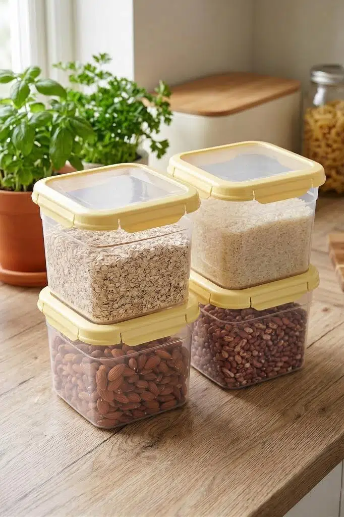 Smatware 4'Lü Set Loxo Sızdırmaz Saklama Kabı 1500 ML - SARI