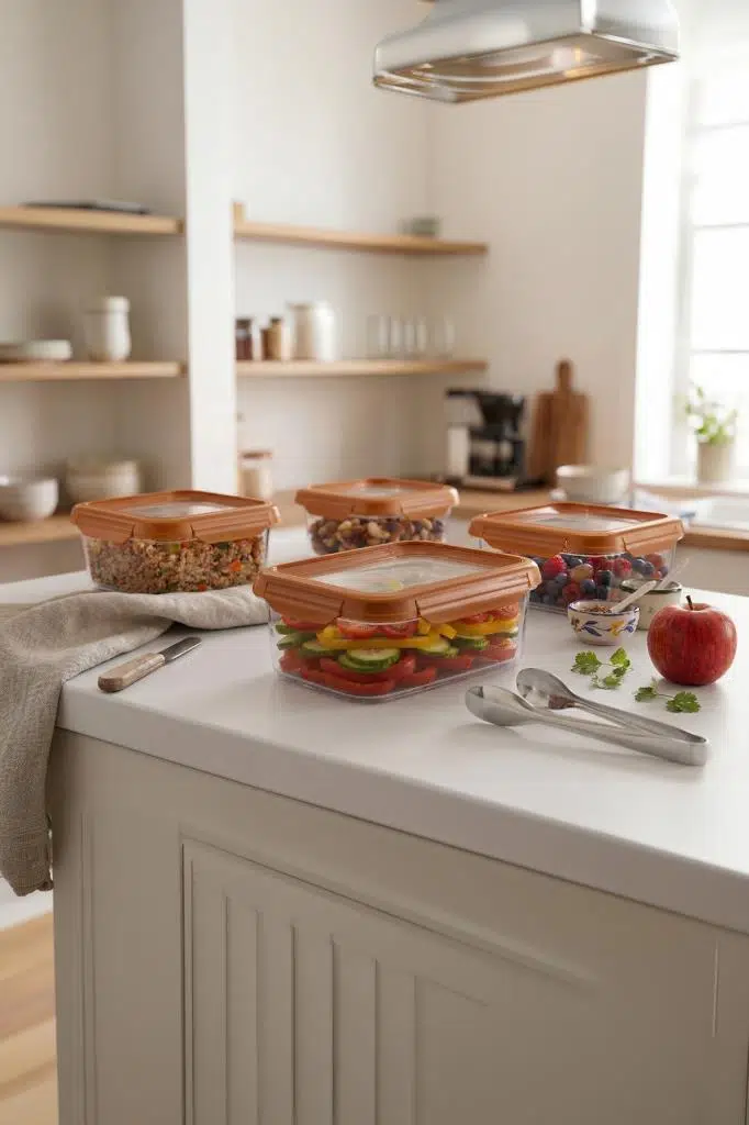 Smatware 4'Lü Set Loxo Sızdırmaz Saklama Kabı 700 ML - TURUNCU