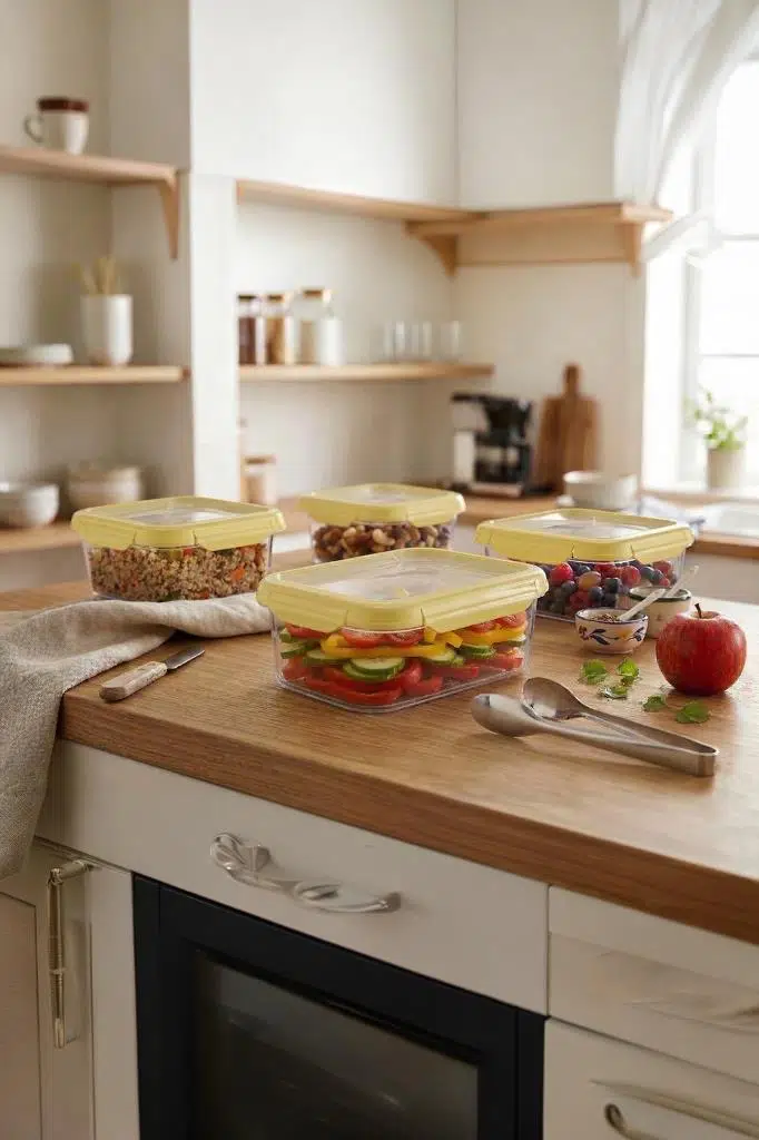 Smatware 4'Lü Set Loxo Sızdırmaz Saklama Kabı 700 ML - SARI